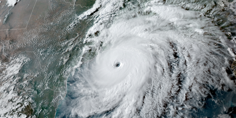 Hurricane Satellite view image