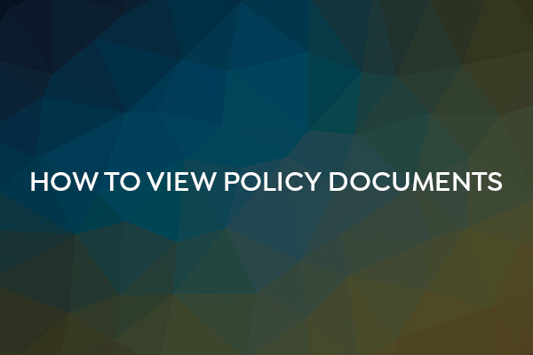 How to View Policy Documents Video
